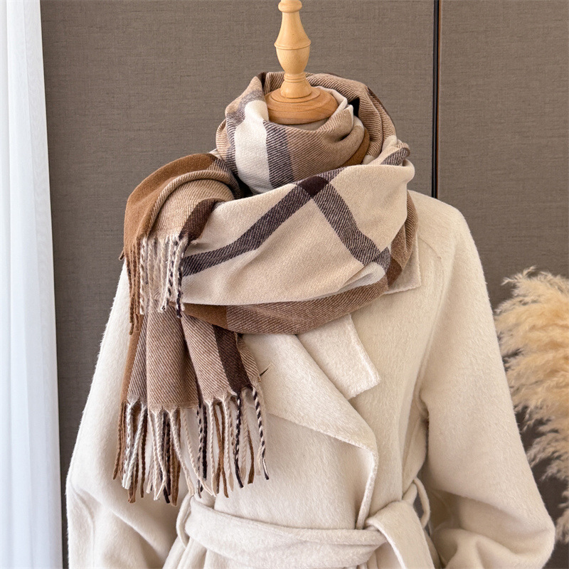 Women Scottish Plaid Imitation - Cashmere Pashmina Wrap ulasan dan harga
