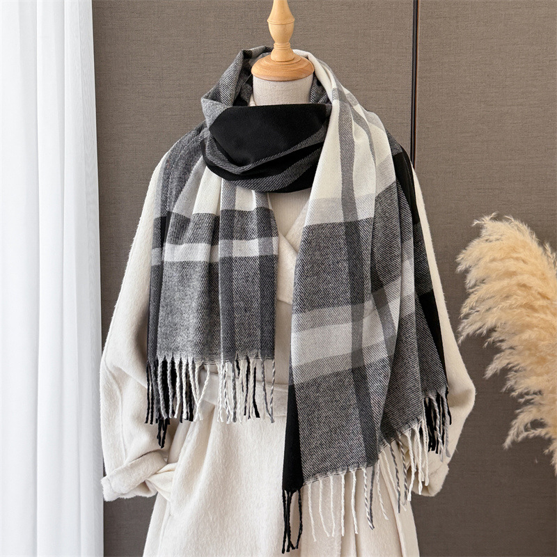 Women Scottish Plaid Imitation - Cashmere Pashmina Wrap ulasan dan harga