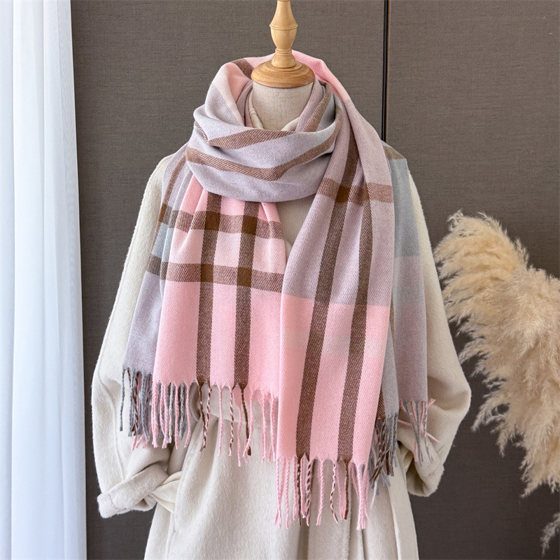 Women Scottish Plaid Imitation - Cashmere Pashmina Wrap ulasan dan harga