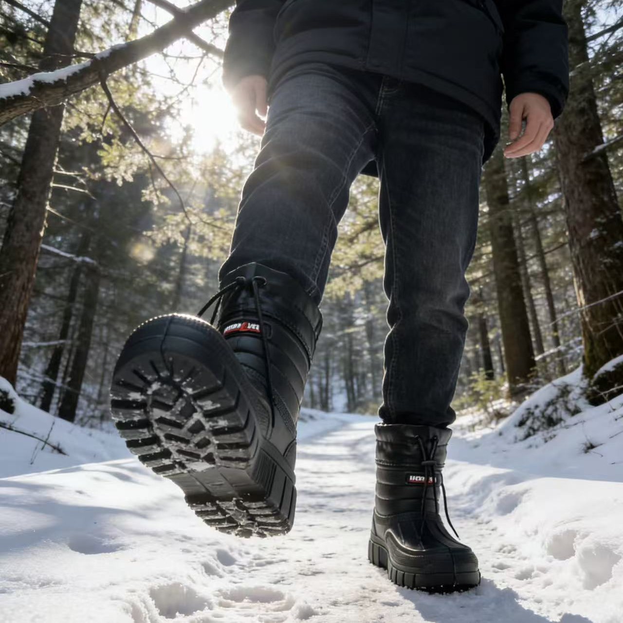 Snow boots men's new velvet wa - Waterproof Winter Boot ulasan dan harga