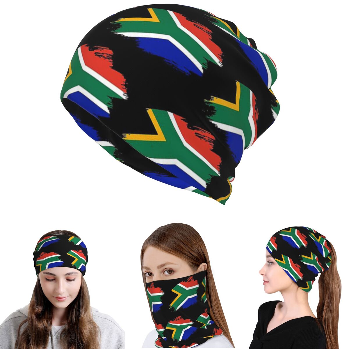 South African Springboks Flag  - Knit Beanie Hat Warm ulasan dan harga