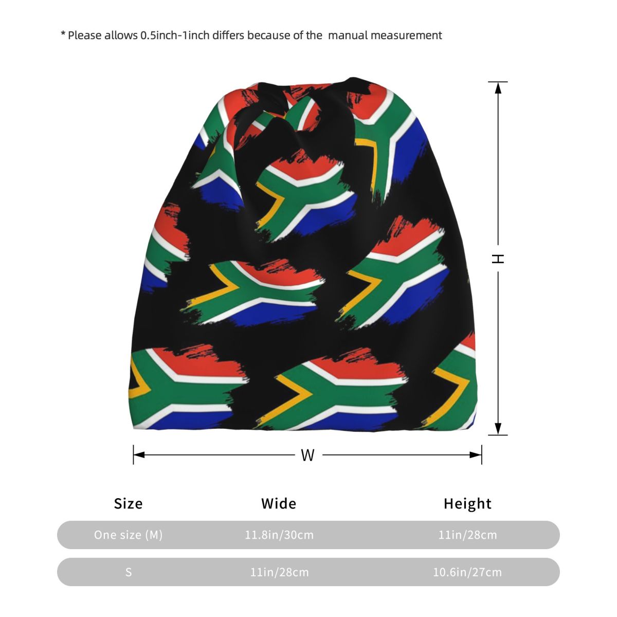 South African Springboks Flag  - Knit Beanie Hat Warm ulasan dan harga