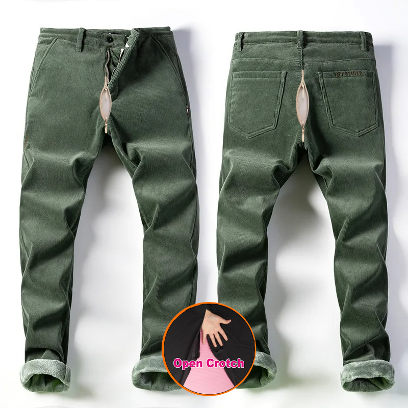 Open Crotch Men Fall Winter Fl - Corduroy Pant Warm ulasan dan harga