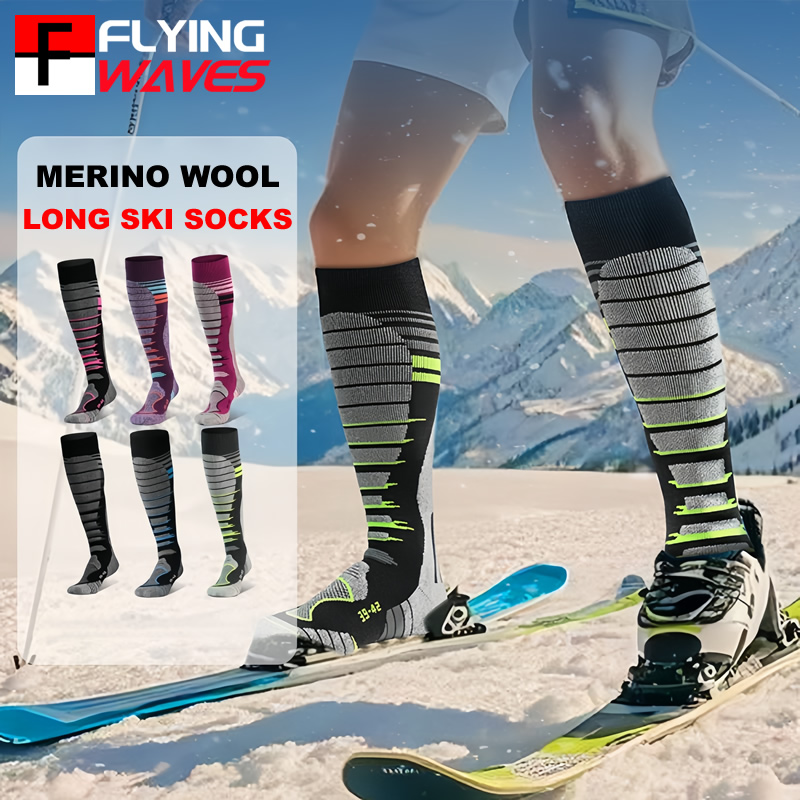 Merino Wool Ski Socks Cold Wea - Thermal Sock Wool ulasan dan harga