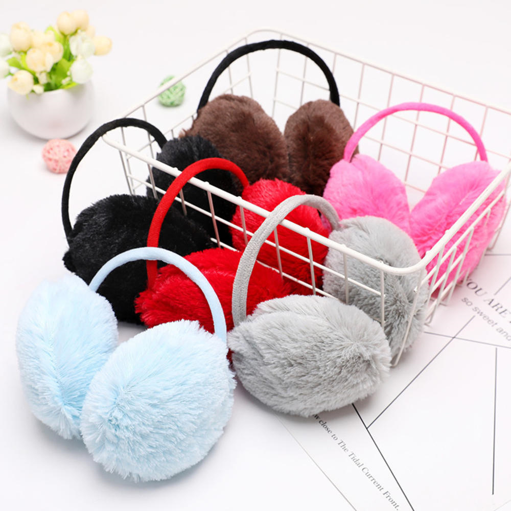 Winter Ear Muffs Fluffy Women  - Earmuffs Foldable ulasan dan harga