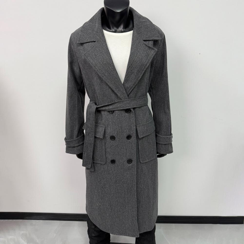 Long Sleeve Coat Women Coat Wo - Wool Coat Peacoat ulasan dan harga