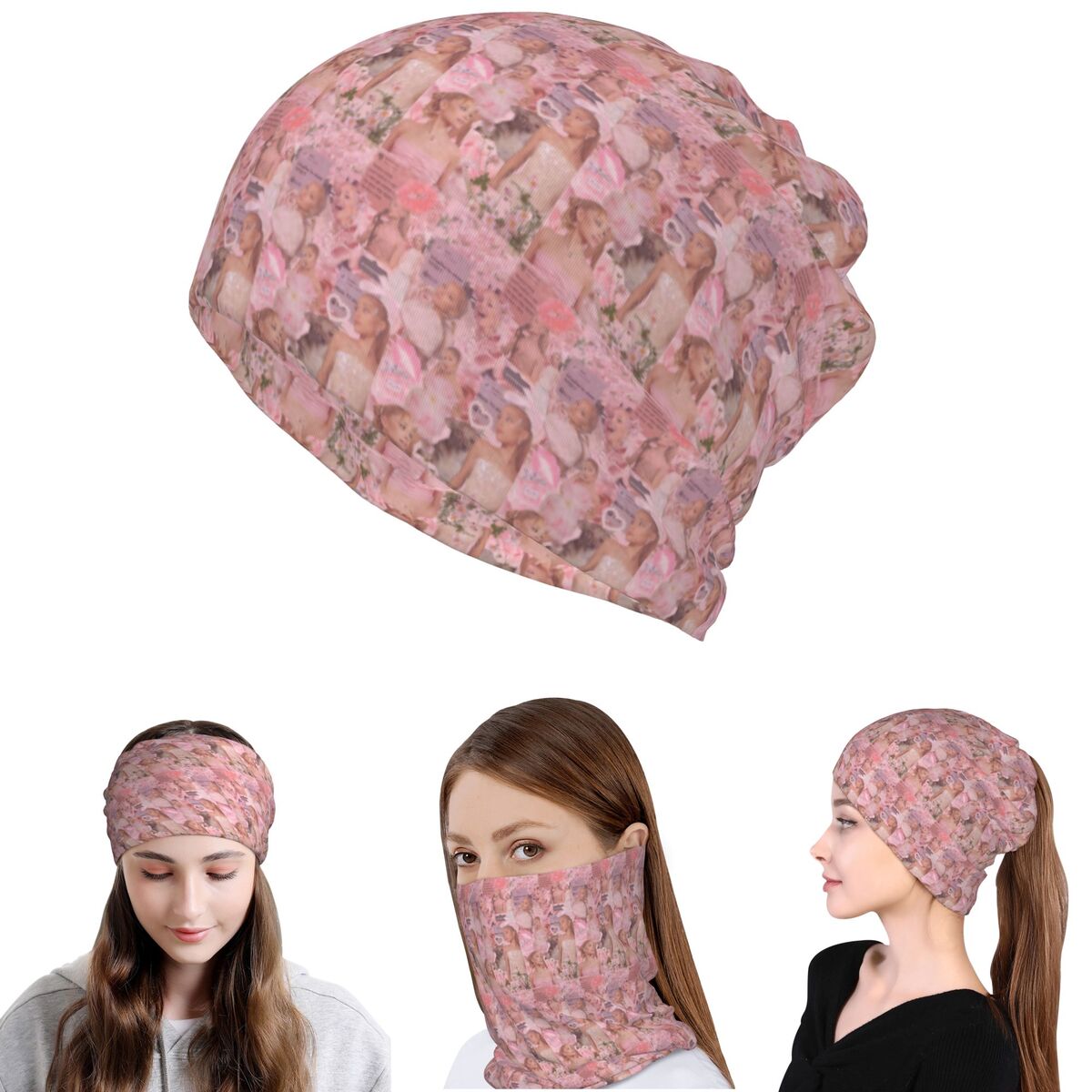 Ariana Grande Singer Bandana N - Knit Beanie Hat Warm ulasan dan harga
