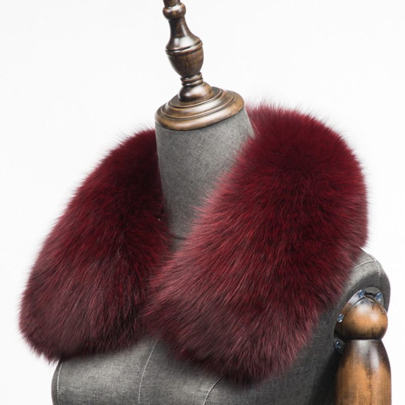 Winter Natural Fox Fur Scarf S - Shawl Wrap Winter ulasan dan harga