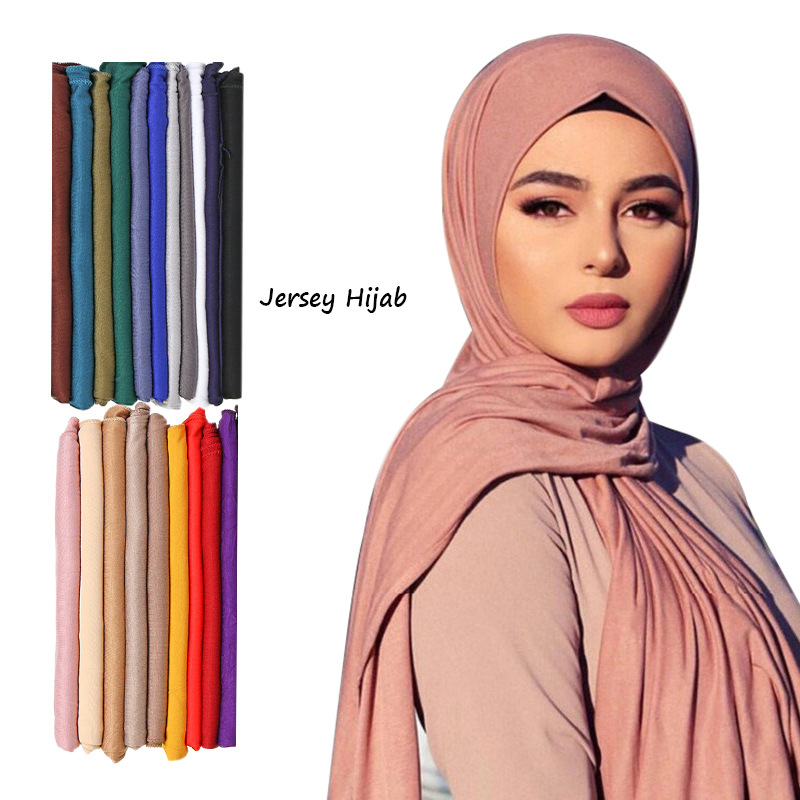 30 Colors Plain Solid Modal Je - Shawl Wrap Winter ulasan dan harga