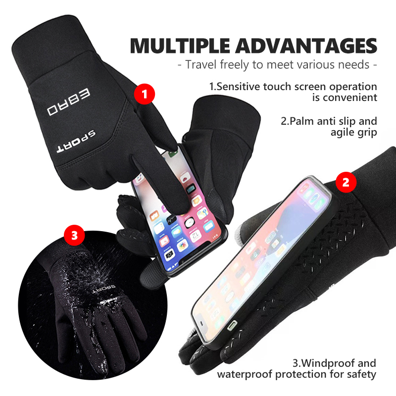 Waterproof Winter Warm Gloves  - Touch Screen Gloves ulasan dan harga