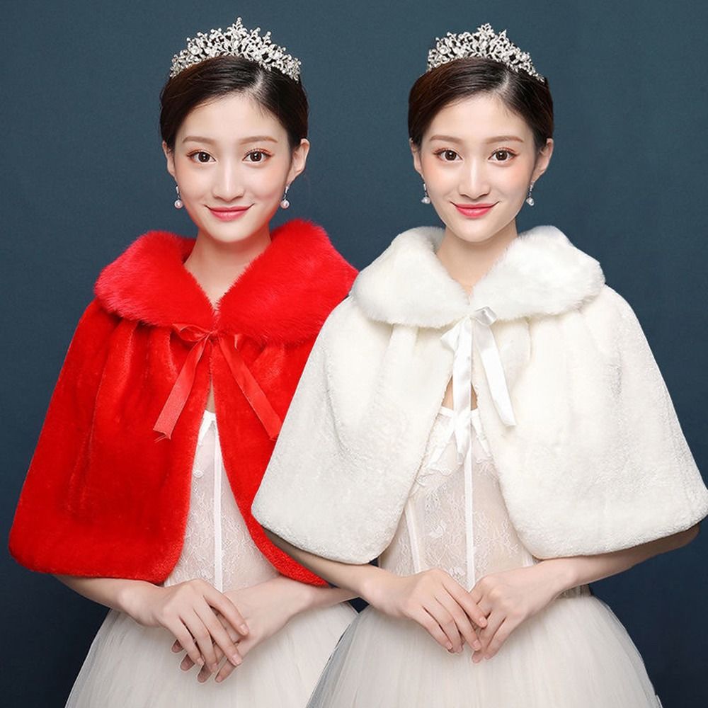 White Womens Winter Thicken Pl - Shawl Wrap Winter ulasan dan harga