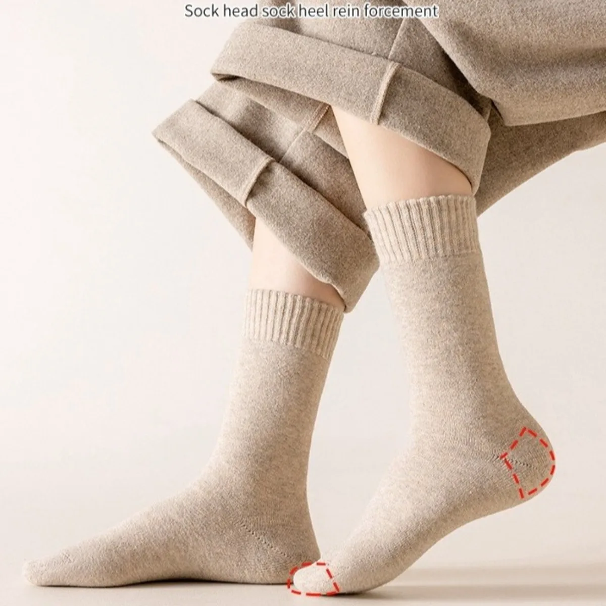 1 Pair Winter Warm Thermal Soc - Thermal Sock Wool ulasan dan harga