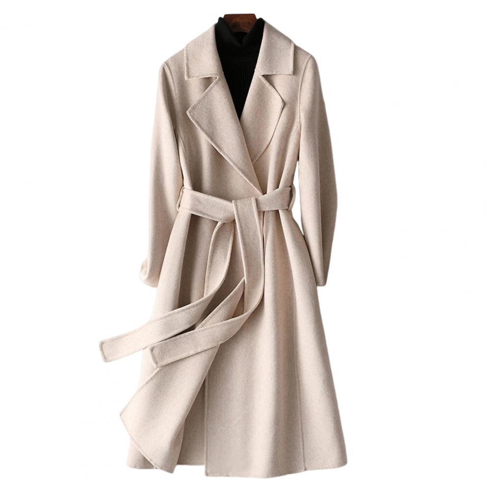 Women Wool Coat Womens Long Wo - Wool Coat Peacoat ulasan dan harga