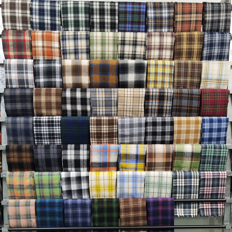 Twill Plaid Flannel Fabric By  - Flannel Shirt Lined ulasan dan harga