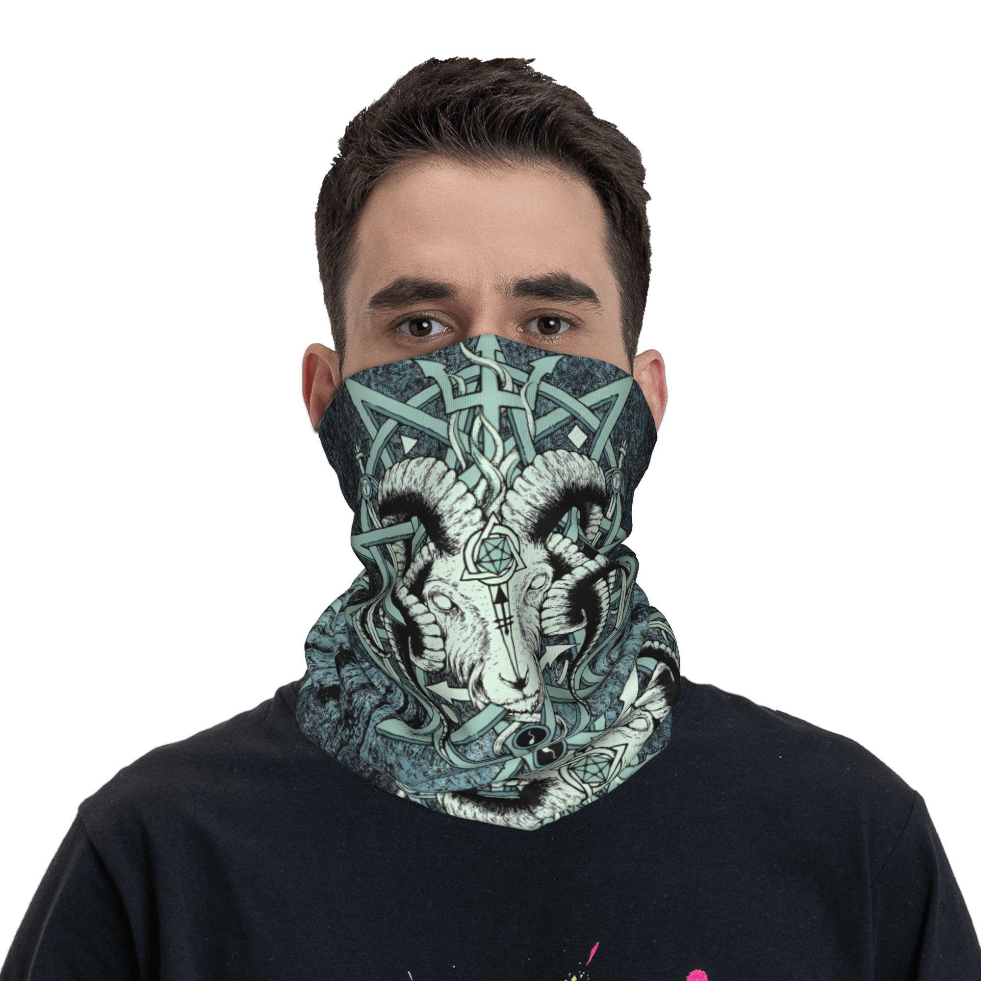 Custom The Sabbatic Goat Bapho - Neck Gaiter Fleece ulasan dan harga