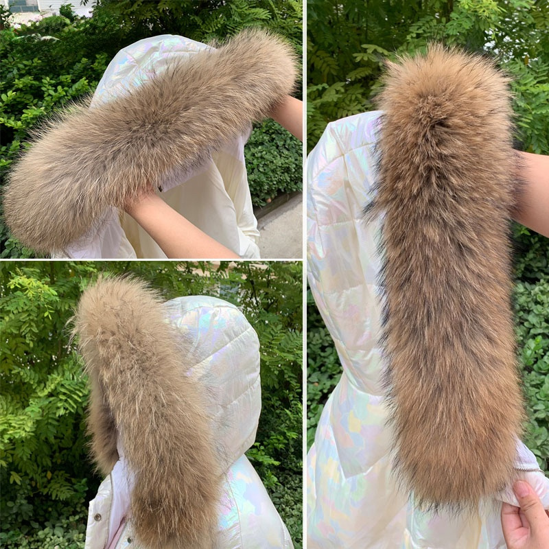 Real Fur Collar for Coat Parka - Shawl Wrap Winter ulasan dan harga