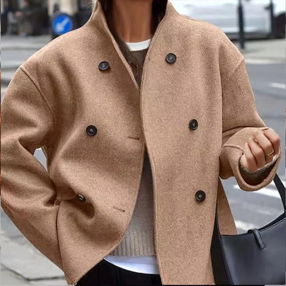 Lady Overcoat Women's Winter C - Wool Coat Peacoat ulasan dan harga