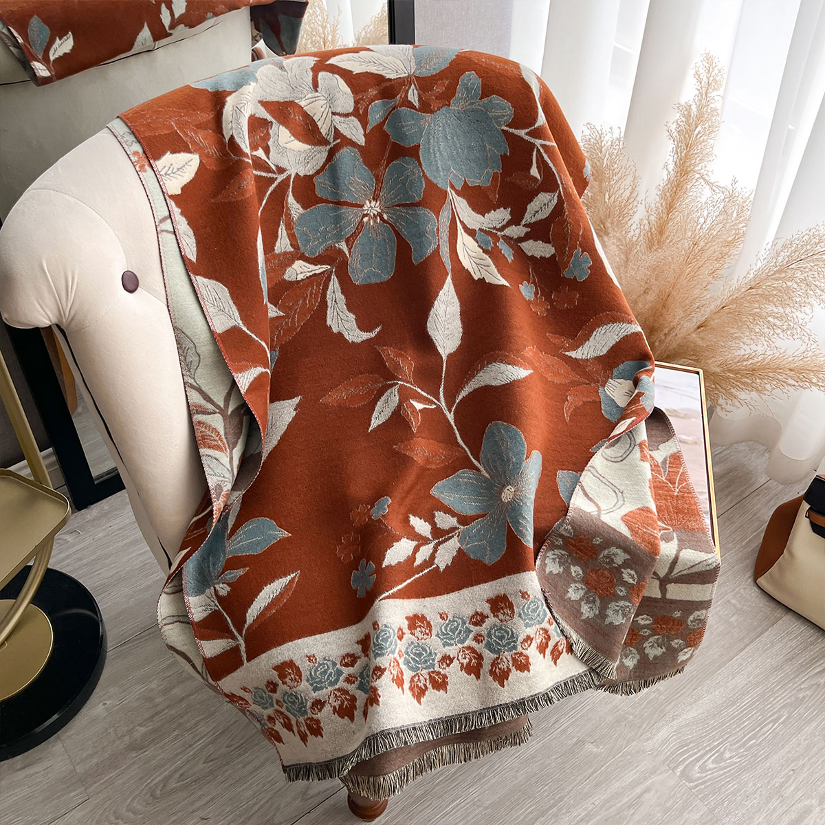 Women Thicken Luxury Winter Pa - Shawl Wrap Winter ulasan dan harga