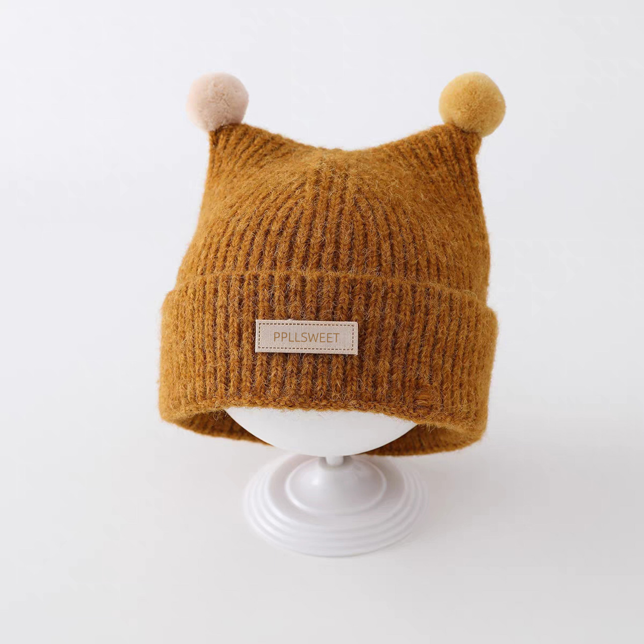 1-4Year Baby Knitted Hat Cute  - Knit Beanie Hat Warm ulasan dan harga