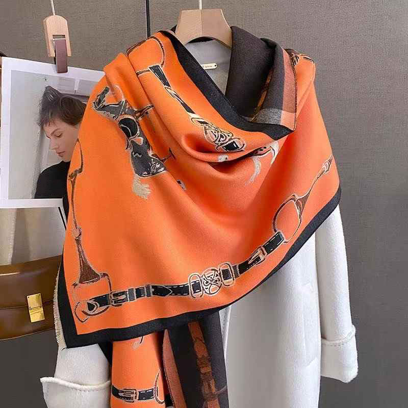 Retro Rider Horse Imitation Ca - Wool Scarf Men ulasan dan harga