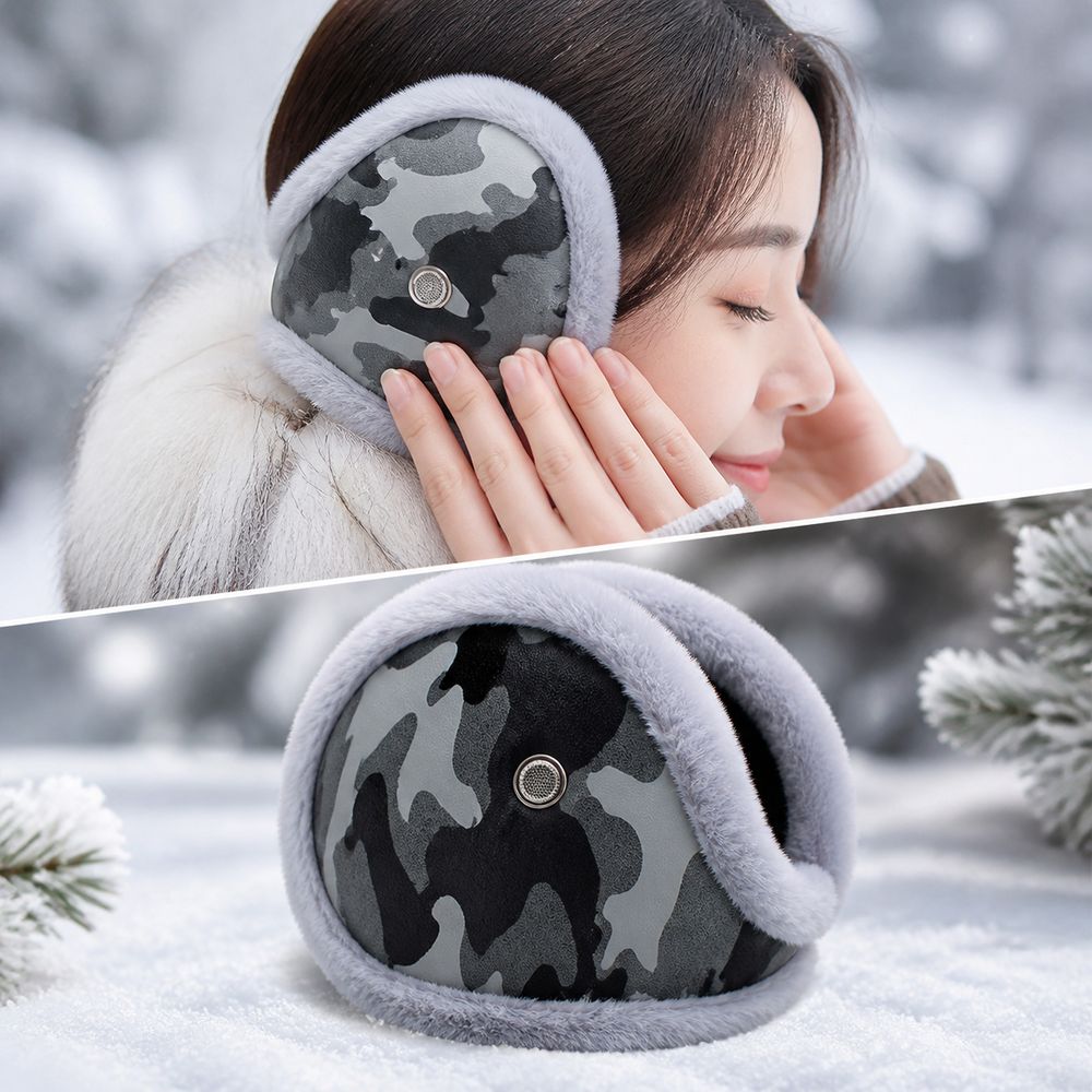 New PU Leather Winter Earmuffs - Earmuffs Foldable ulasan dan harga