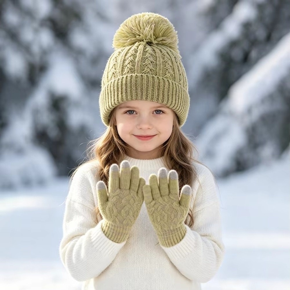 2Pcs/Set Fashion Winter Childr - Touch Screen Gloves ulasan dan harga