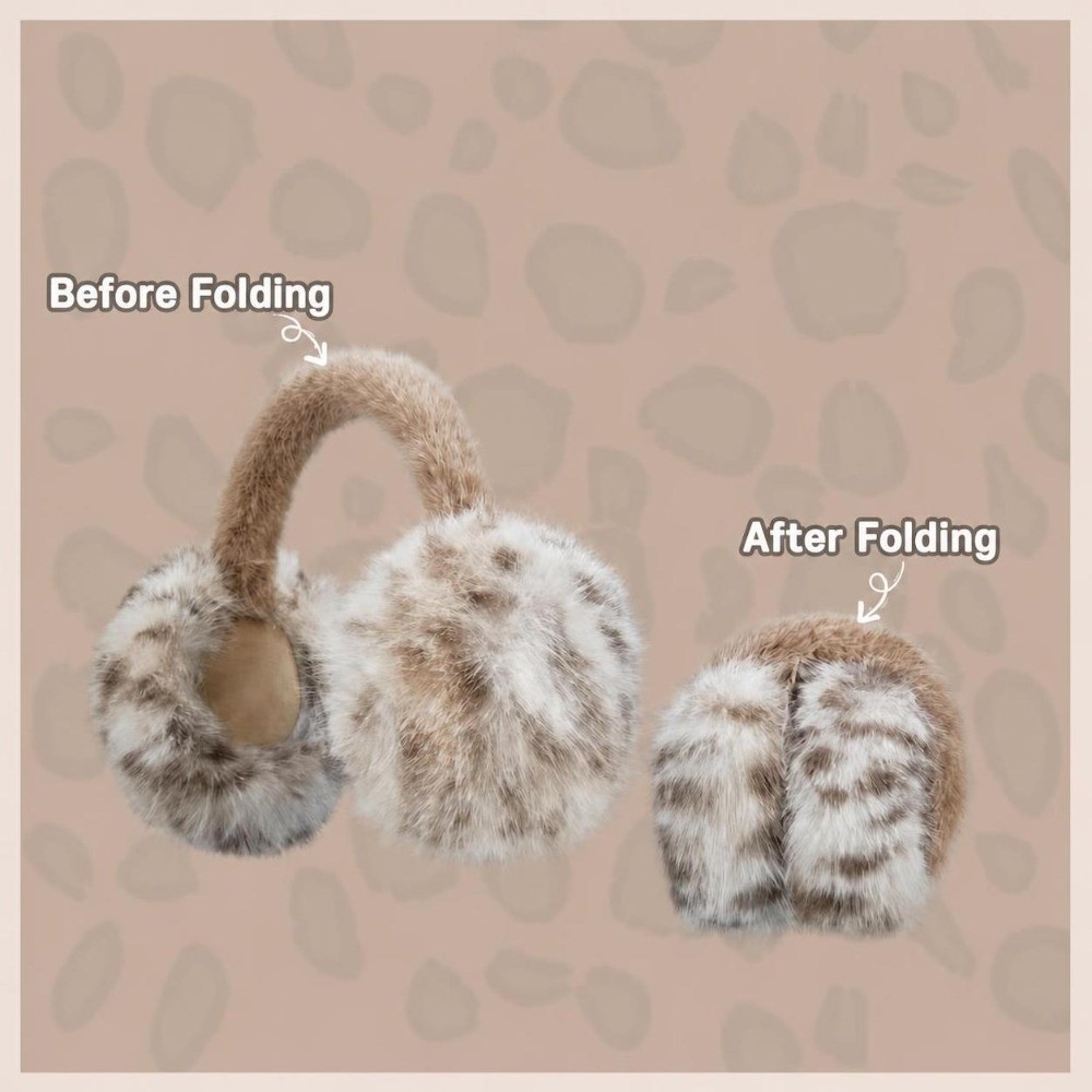 Windproof Faux Fur Earmuffs Sk - Earmuffs Foldable ulasan dan harga