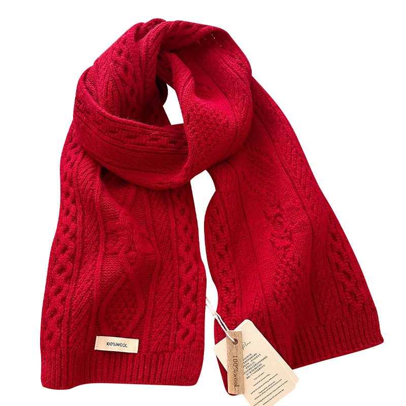 Luxury 100% Wool Scarf Women M - Shawl Wrap Winter ulasan dan harga