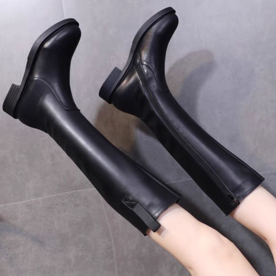 Autumn Winter Fleece-Lined Bla - Waterproof Winter Boot ulasan dan harga