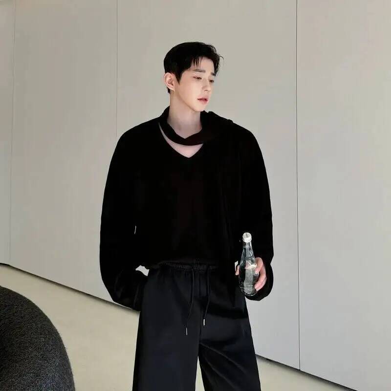 V Avant-Garde Men's Collar Hoo - Wool Scarf Men ulasan dan harga