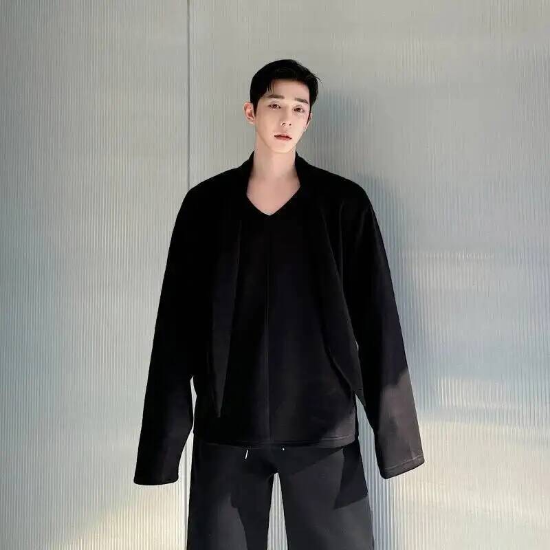V Avant-Garde Men's Collar Hoo - Wool Scarf Men ulasan dan harga