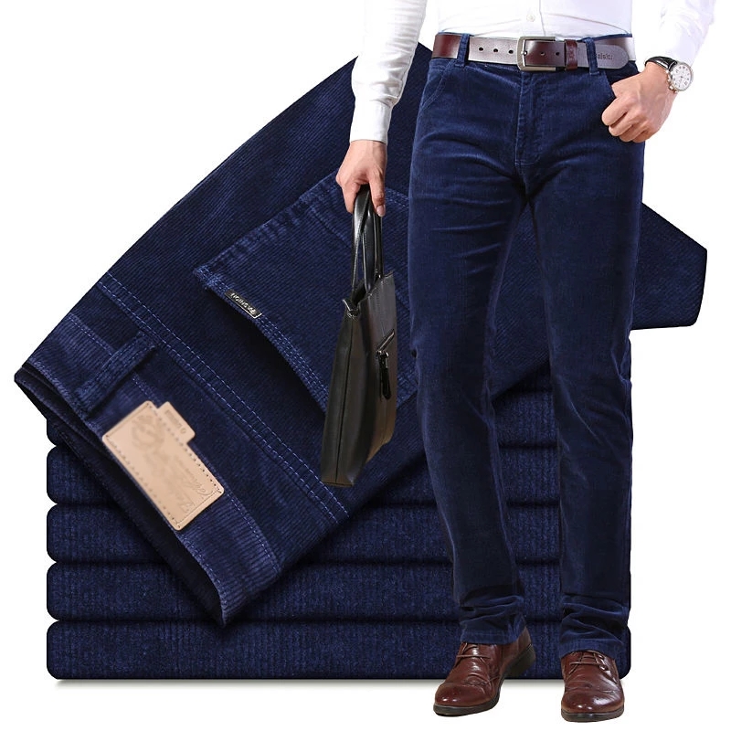 Autumn Winter Men`s Thick Warm - Corduroy Pant Warm ulasan dan harga